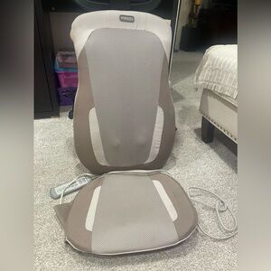 Homedics back massager with heat